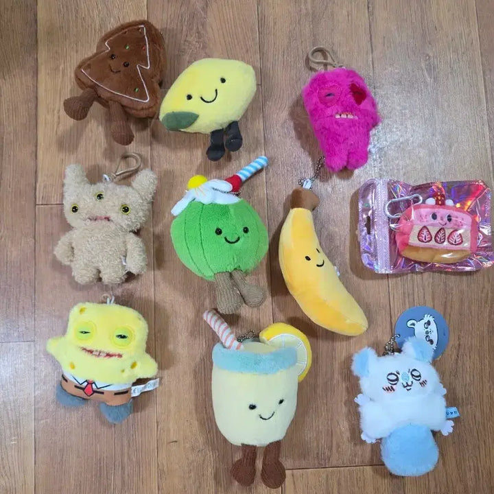 [BUNJANG] Unique Character Plush Keyring / 특이한 유니크 특별한 캐릭터인형 키링 키체인 차키 열쇠고리 굿즈피규어가차