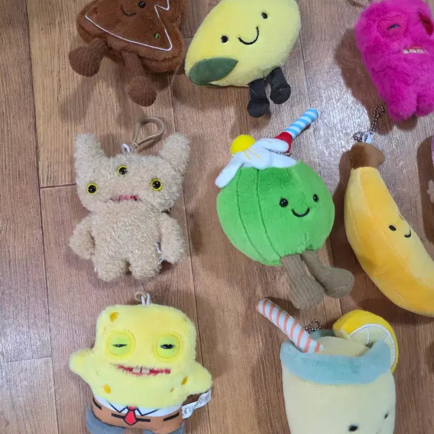 [BUNJANG] Unique Character Plush Keyring / 특이한 유니크 특별한 캐릭터인형 키링 키체인 차키 열쇠고리 굿즈피규어가차