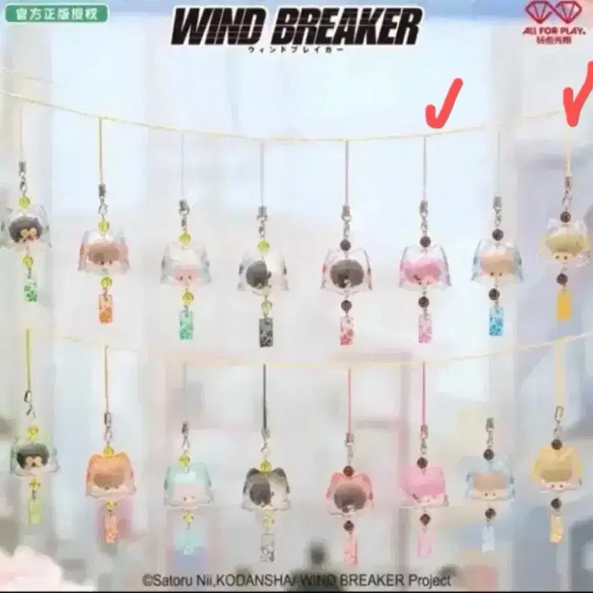 [BUNJANG] Windbreaker Furin Keyring Bundle Set / 윈드브레이커 후우린 키링 일괄 판매2개