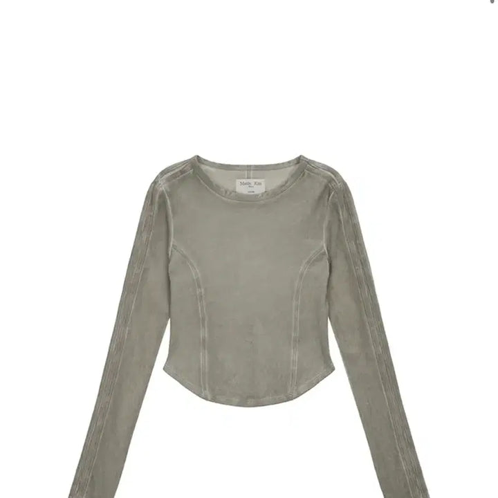 [BUNJANG] Matinkim Washed Top (Khaki) - Size S / 마뗑킴 슬리브 바인딩 워시드 탑 카키 s