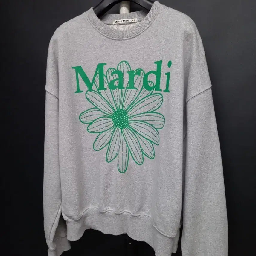 [BUNJANG] Mardi Mercredi Gray Cotton Sweatshirt / 마르디메크르디 춘추동 맨투맨 F 44-77