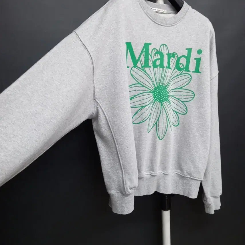 [BUNJANG] Mardi Mercredi Gray Cotton Sweatshirt / 마르디메크르디 춘추동 맨투맨 F 44-77