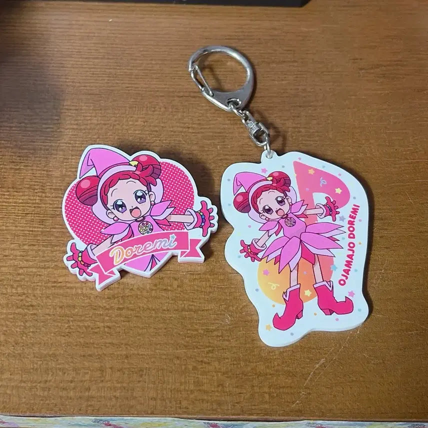 [BUNJANG] Ojamajo Doremi Badge Keyring Bundle Set / 꼬마마법사 레미 오자마녀 도레미 뱃지 키링 일괄