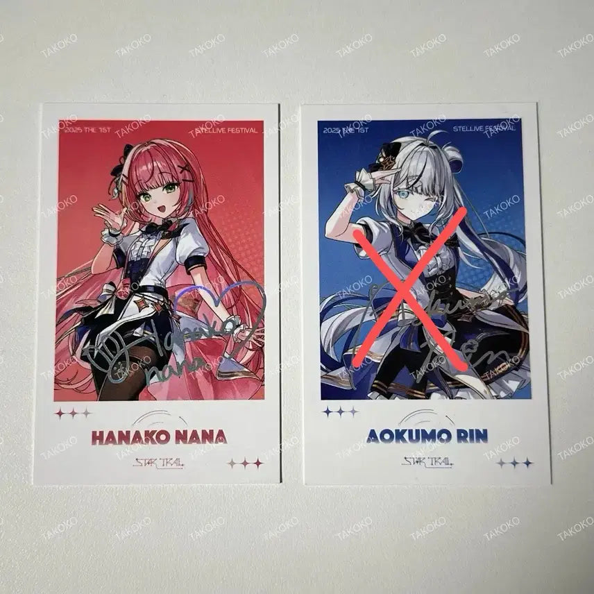 스텔라이브 콘서트 나나 레어 체키 포토카드