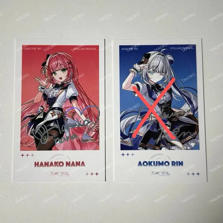 스텔라이브 콘서트 나나 레어 체키 포토카드