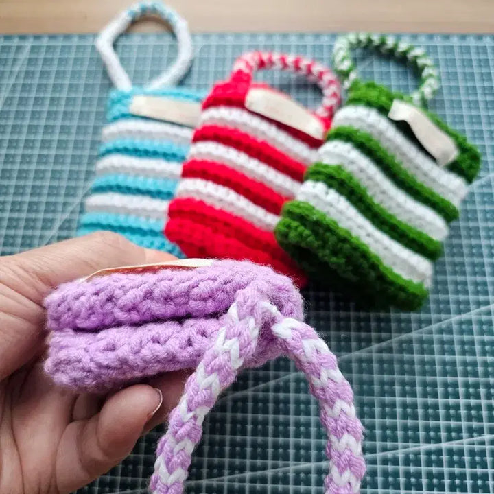 [BUNJANG] Handmade Knitted Pouch / Card Wallet / 핸드메이드 뜨개 파우치 / 카드지갑