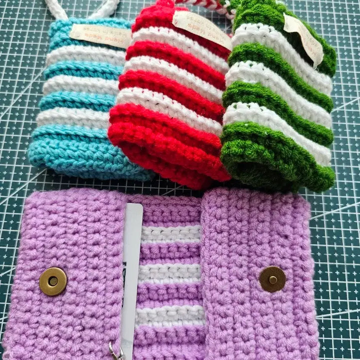 [BUNJANG] Handmade Knitted Pouch / Card Wallet / 핸드메이드 뜨개 파우치 / 카드지갑
