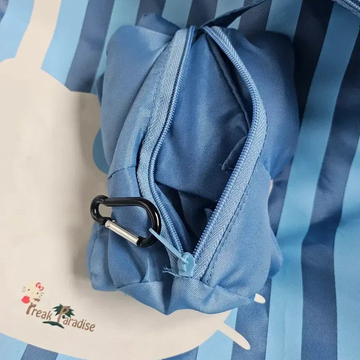 [BUNJANG] Freak Paradise Hello Kitty Blue Stripe Tote Bag / 헬로키티 Freak Paradise 블루 스트라이프 토트백