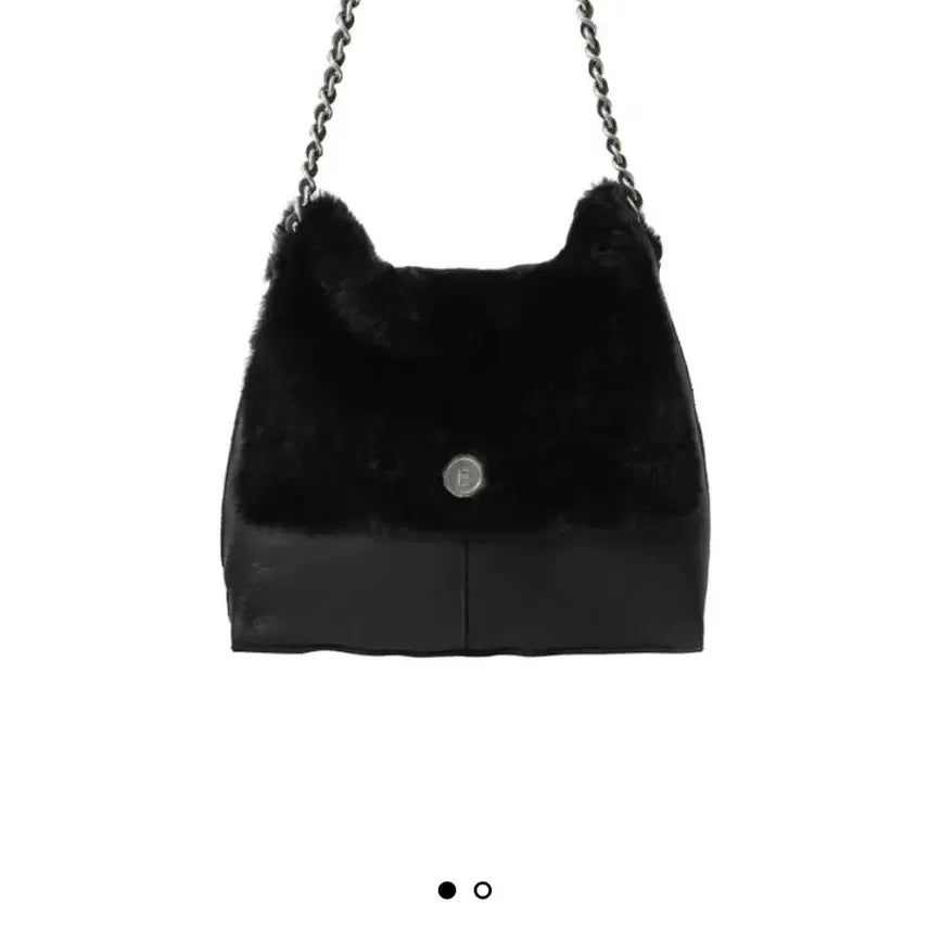 [BUNJANG] Minitmute Fable Chain Pebble Chain Bag - Black / 새상품/실사0) 미닛뮤트 fable chain 페블 체인백 무스탕 블랙