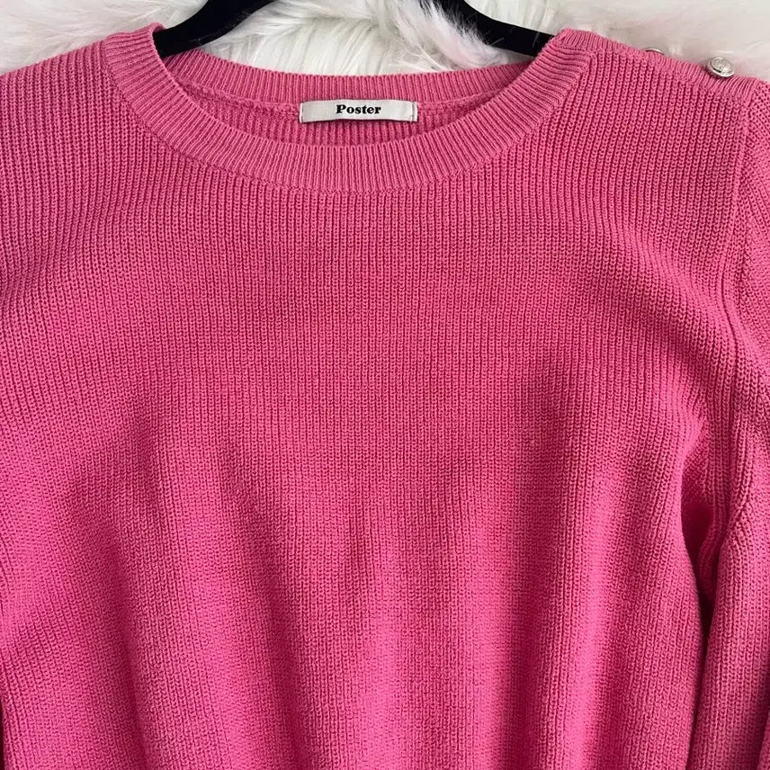 [BUNJANG] Pink Knit Poster / Poster 포스터 핑크 니트 도매택