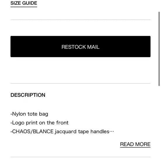 [BUNJANG] Undercover Nylon Tote Bag Blue / 새상품) 언더커버 나일론 토트백 블루