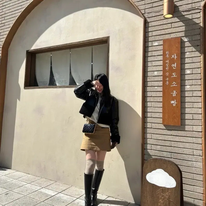 [BUNJANG] Enamel Fleece Jacket / 에나멜양털집업자켓