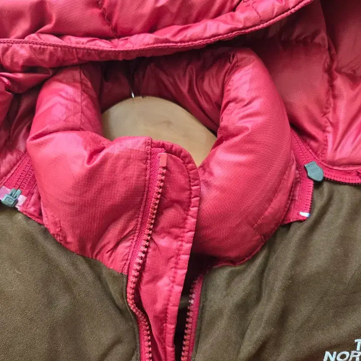 [BUNJANG] The North Face Nuptse Padded Jacket (Red/Brown) - Size S / 노스페이스 눕시 패딩 레드/브라운s