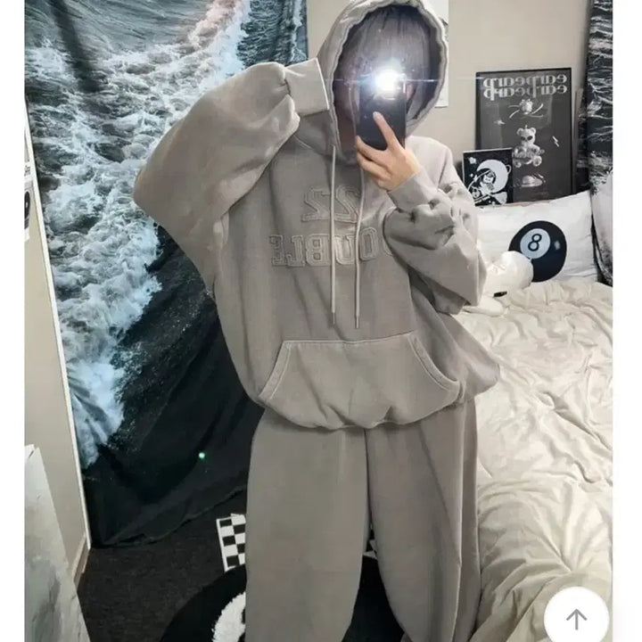 [BUNJANG] Unisex Pigment Hoodie & Pants Training Set / 유니섹스 피그먼트 후드티 + 팬츠 트레이닝 set