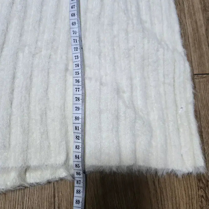 [BUNJANG] Angora Two-Piece Set Ivory Long Skirt / 앙고라 롱스커트 투피스 세트  화이트 아이보리톤