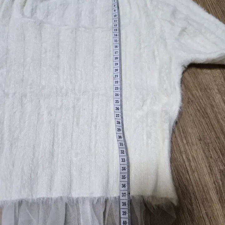 [BUNJANG] Angora Two-Piece Set Ivory Long Skirt / 앙고라 롱스커트 투피스 세트  화이트 아이보리톤