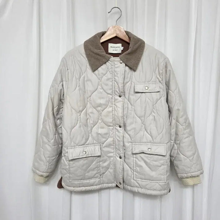 [BUNJANG] Slow and Simple Quilted Fleece Lined Women's Padded Jacket / M 슬로우앤드 퀼팅 후리스안감 여성 패딩 자켓 여자 점퍼 캐주얼