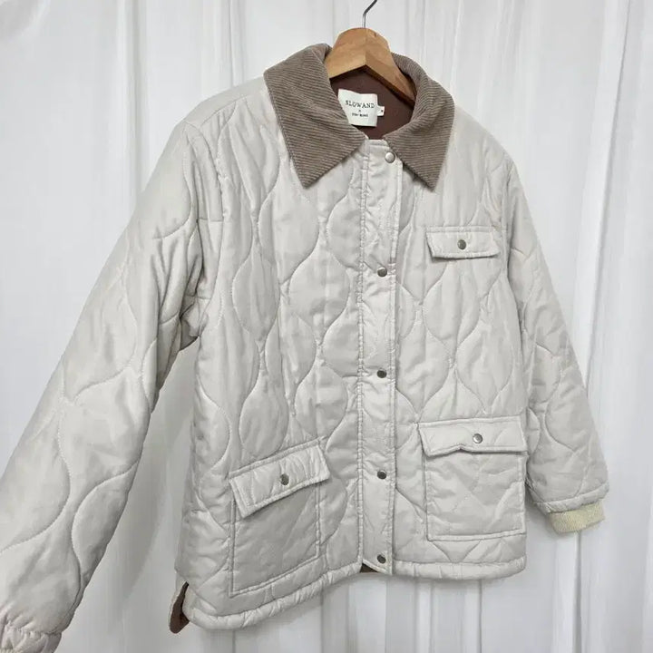 [BUNJANG] Slow and Simple Quilted Fleece Lined Women's Padded Jacket / M 슬로우앤드 퀼팅 후리스안감 여성 패딩 자켓 여자 점퍼 캐주얼