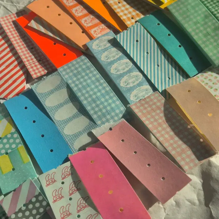 [BUNJANG] Label Pack Bundle Set / 라벨팩 41종 : 일괄 : 스티커 체크 파스텔 네온 형광 일본 스탬프 @