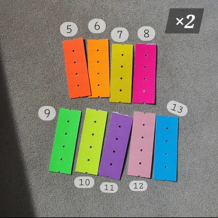 [BUNJANG] Label Pack Bundle Set / 라벨팩 41종 : 일괄 : 스티커 체크 파스텔 네온 형광 일본 스탬프 @