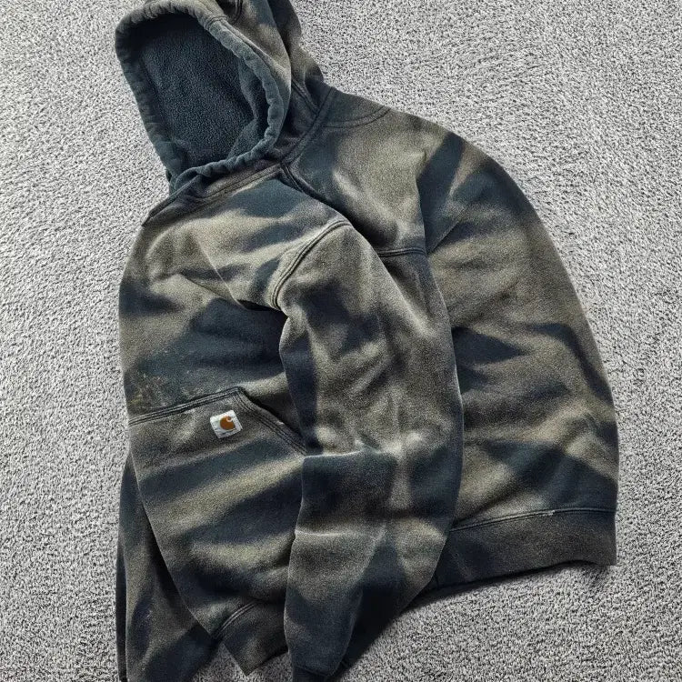 [BUNJANG] Custom Washed Hoodie (M) / 칼하트 다잉 워시드 커스텀 후드 티셔츠 ( M ) / 10689