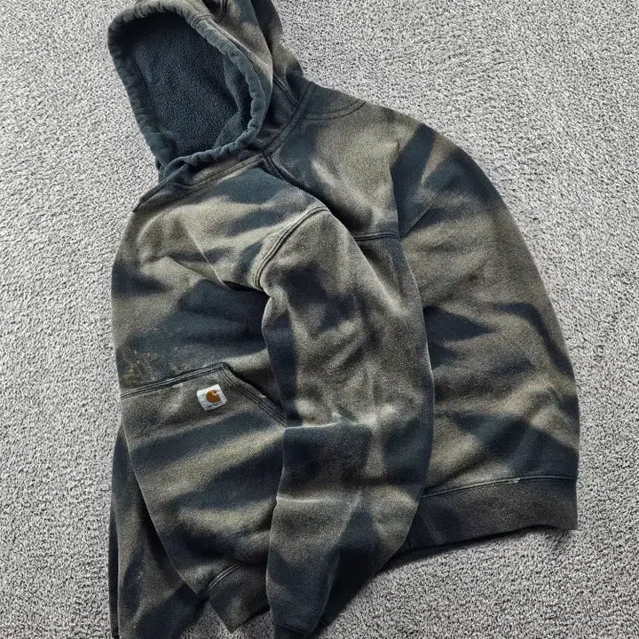 [BUNJANG] Custom Washed Hoodie (M) / 칼하트 다잉 워시드 커스텀 후드 티셔츠 ( M ) / 10689