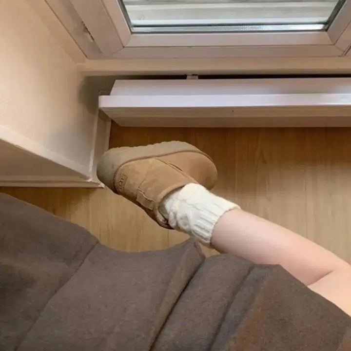 [BUNJANG] Trendy Apparel Cable Knit Long Socks / 트렌디어패럴 울 꽈배기 롱 삭스