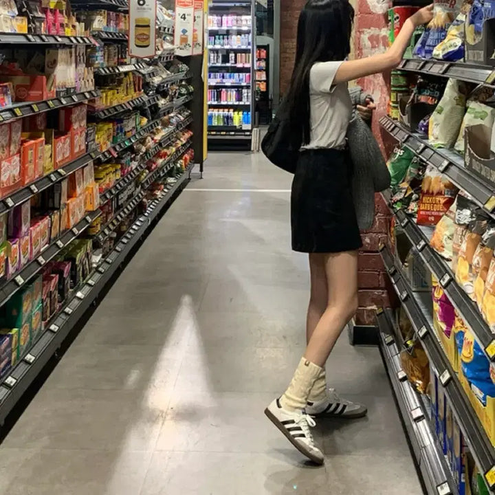 [BUNJANG] Trendy Apparel Cable Knit Long Socks / 트렌디어패럴 울 꽈배기 롱 삭스