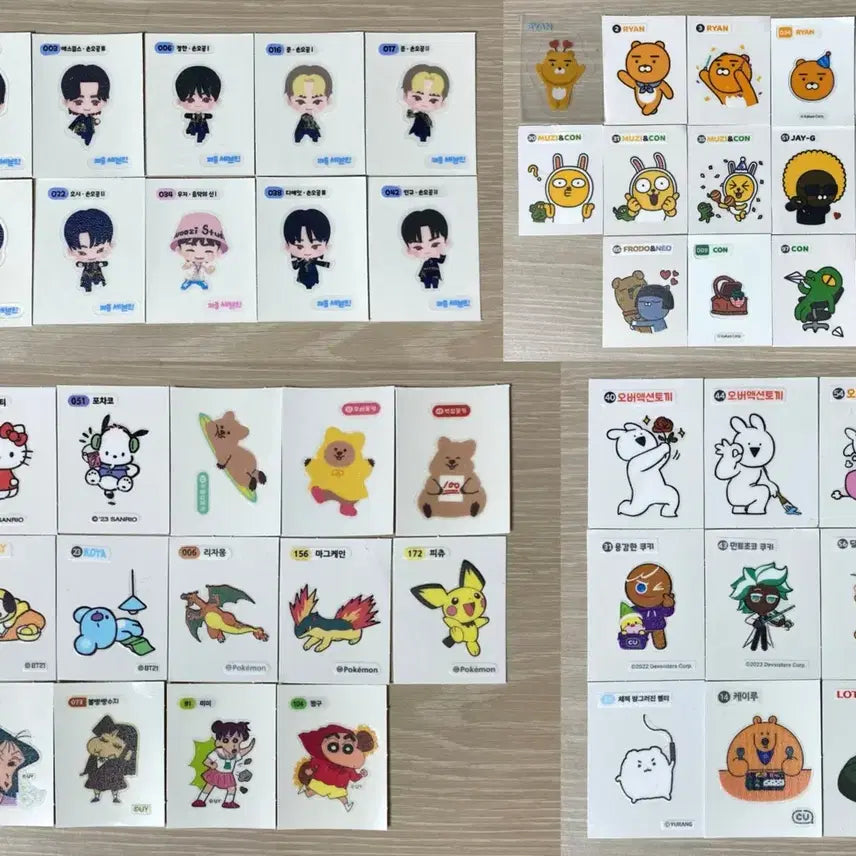 [BUNJANG] Character Bread Stickers / 캐릭터 빵 띠부띠부씰 판매