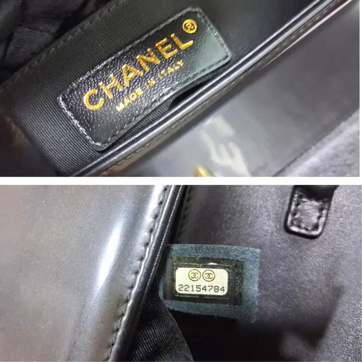 [BUNJANG] Chanel Boy Bag Large Black Patent Gold Hardware / 샤넬 보이백 라지 블랙 페이턴트 금장 22번대 한국명품감정원 감정완료