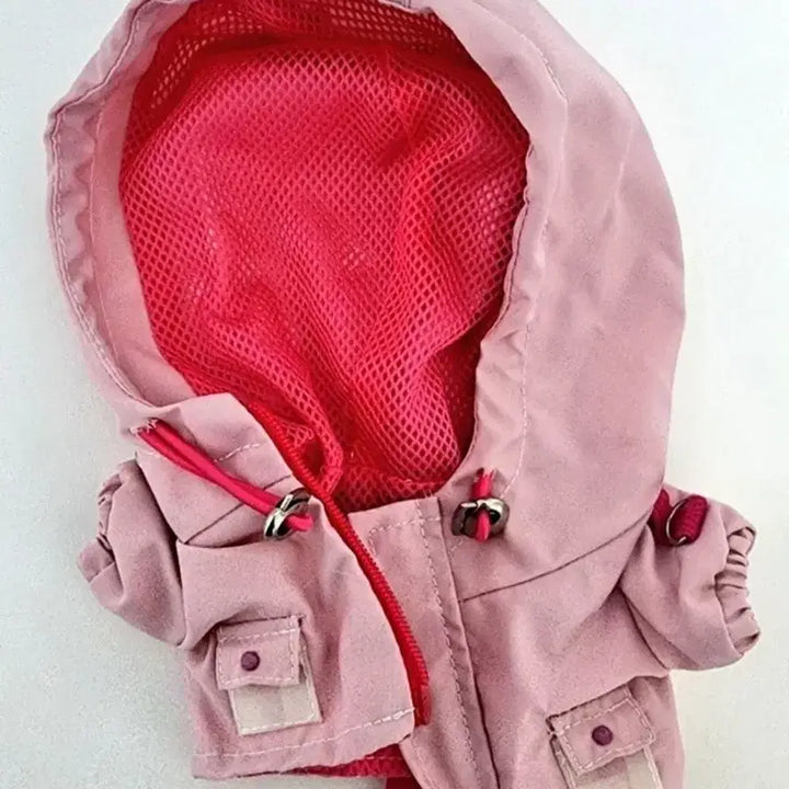 [BUNJANG] Pink Windbreaker for 20cm Doll / 20cm 인형용 인형옷 누이옷 바람막이 분홍