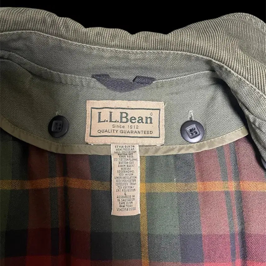 [BUNJANG] L.L.Bean Hunting Jacket Olive XL / 빈티지 엘엘빈 헌팅자켓 / 올리브 /  XL