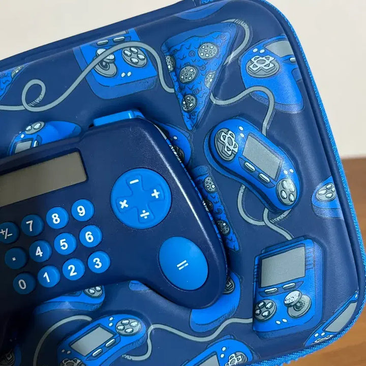 [BUNJANG] Smiggle Calculator Pencil Case / 스미글 계산기 필통 블루 게임기