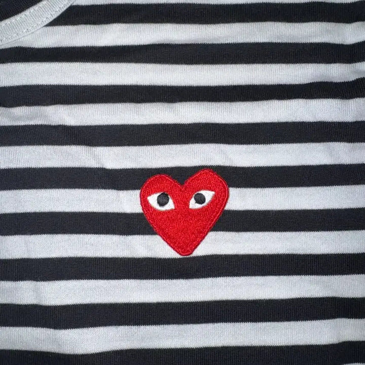 [BUNJANG] Comme des Garcons Stripe Long Sleeve T-shirt (Black/White) / 꼼데가르송 스트라이프 롱슬리브 티셔츠 블랙 화이트