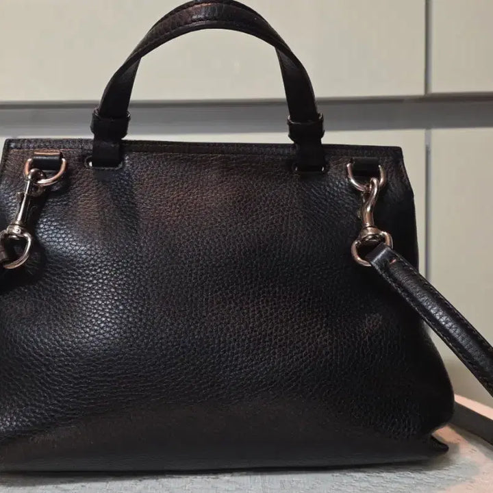 [BUNJANG] Gucci Bamboo Top Handle Bag / 정품))구찌 블랙 뱀부 탑핸들 가방s