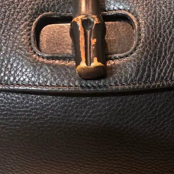 [BUNJANG] Gucci Bamboo Top Handle Bag / 정품))구찌 블랙 뱀부 탑핸들 가방s