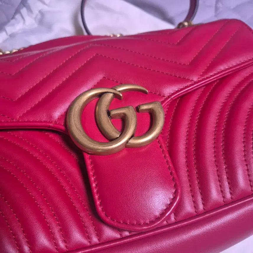 [BUNJANG] Gucci Matelasse Small Shoulder Bag - Red / [새상품] 최저가 구찌 가방 마틀라쎄  숄더백 스몰 명품가방 급처분!