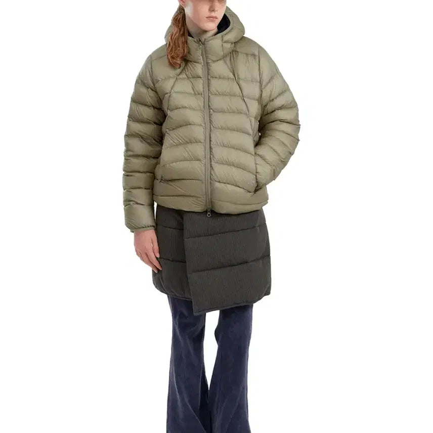 [BUNJANG] Sunlove Hooded Fly Light Down Padded Jacket / 썬러브 후디드 플라이 라이트 다운 패딩(스톤)