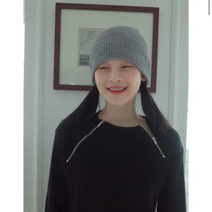 [BUNJANG] Baby V.O.X. Re.V Beige Beanie / 베이비랩 골지 비니 그레이