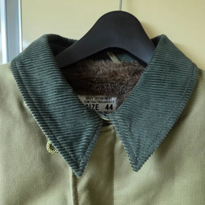 [BUNJANG] Houston N-1 Deck Jacket Corduroy Collar Special Edition / 휴스턴 N-1 덱 자켓 코듀로이 카라 별주 모델 44사이즈 (110)