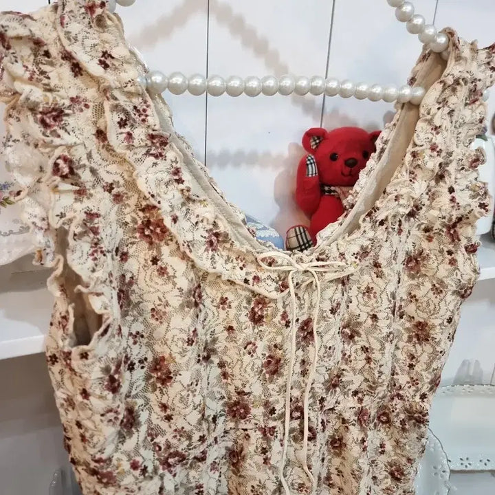 [BUNJANG] Liz Lisa Lace Flower Dress / Liz Lisa리즈리사고전 레이스 플라워원피스