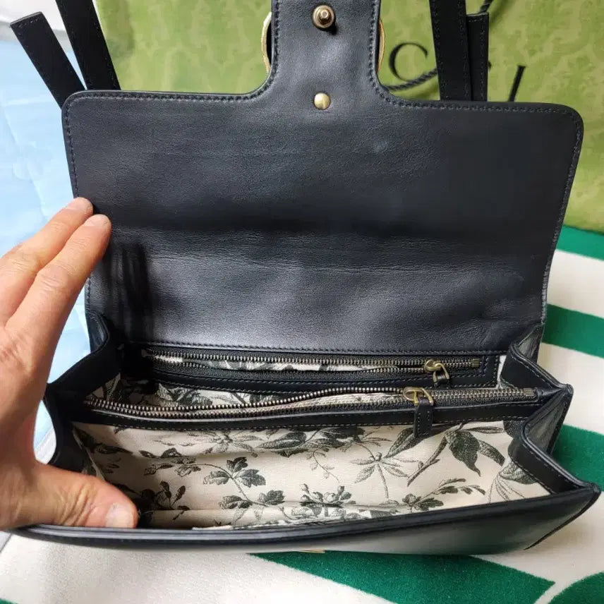 [BUNJANG] Gucci Tiger Head Animalier Bag / 정품)구찌 블랙  타이거 헤드  에니멀리에