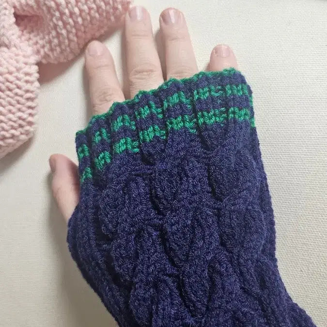 [BUNJANG] Handmade Arm Warmers / 직접 뜬 핸드메이드 워머,팔토시