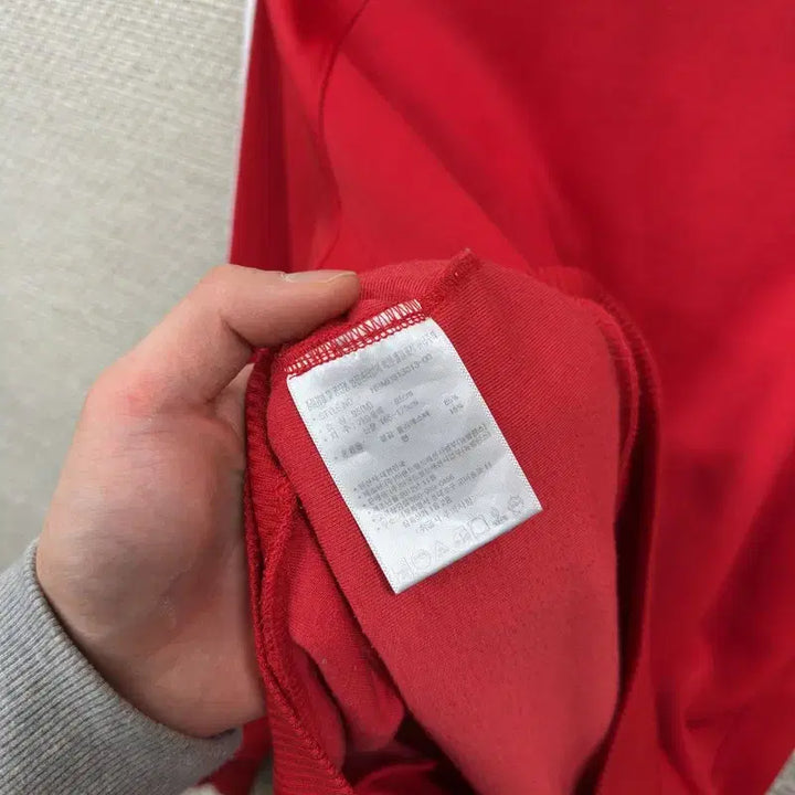 [BUNJANG] New Balance Red Embroidered Logo Track Top Jacket / 뉴발란스 레드 자수로고 트랙탑 져지 집업 95 M08206