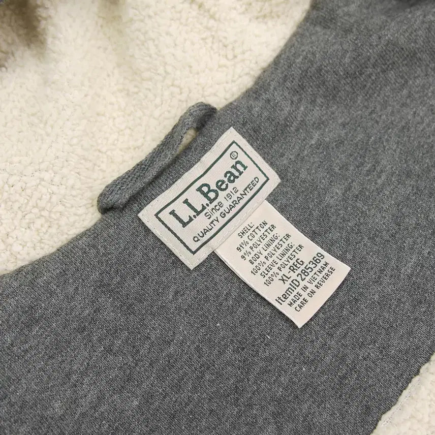 [BUNJANG] L.L.Bean Heavy Cotton Blend Hoodie Full-Zip Parka XL / L.L.Bean 엘엘빈 헤비코튼블렌드 타올라이너 후드풀집업파카XL~110