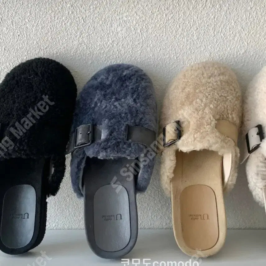 [BUNJANG] UGG Real Shearling Slippers Size 240 / 리얼양털 뽀글이 어그 털슬리퍼 240 사이즈 새제품