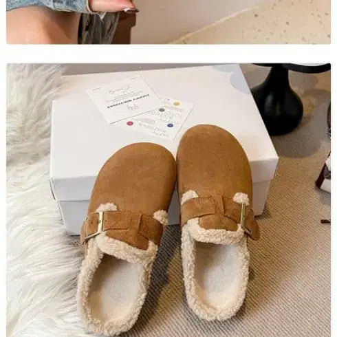[BUNJANG] Slippers - Black/Brown/Camel - New / 뽀글이슬리퍼 버켄슬리퍼  블랙 브라운 카멜 새제품