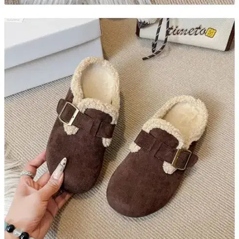 [BUNJANG] Slippers - Black/Brown/Camel - New / 뽀글이슬리퍼 버켄슬리퍼  블랙 브라운 카멜 새제품