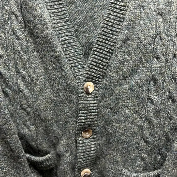 [BUNJANG] Green Cardigan / 그린색 가디건