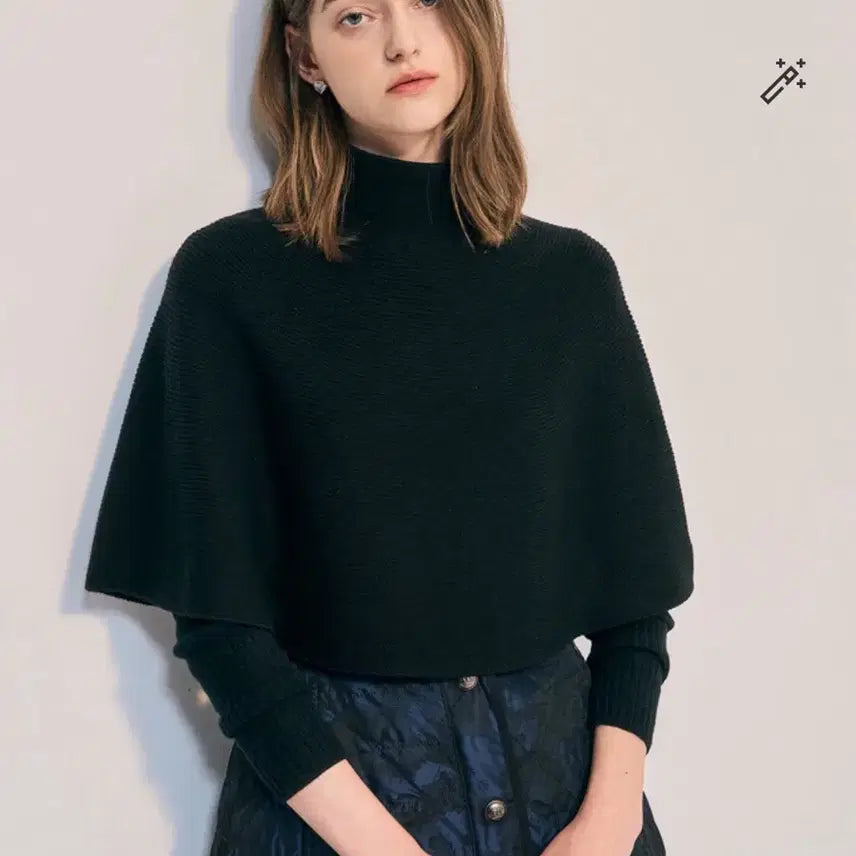 [BUNJANG] Time Mine Lanvin Cape / 오브제 울 모크넥 니트 케이프 한섬 타임 마인 랑방